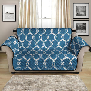 Fishing Rope Knots Pattern Print Loveseat Protector