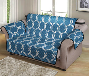 Fishing Rope Knots Pattern Print Loveseat Protector