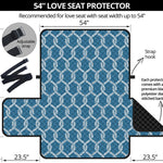 Fishing Rope Knots Pattern Print Loveseat Protector