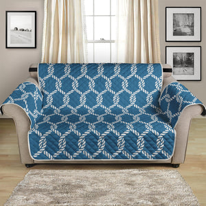 Fishing Rope Knots Pattern Print Loveseat Protector