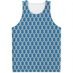 Fishing Rope Knots Pattern Print Men's Tank Top