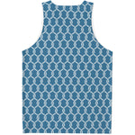 Fishing Rope Knots Pattern Print Men's Tank Top