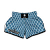 Fishing Rope Knots Pattern Print Muay Thai Boxing Shorts