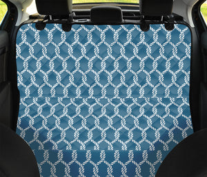 Fishing Rope Knots Pattern Print Pet Car Back Seat Cover