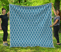 Fishing Rope Knots Pattern Print Quilt