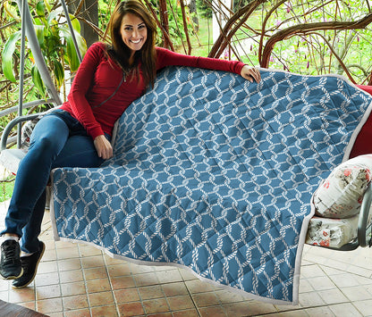 Fishing Rope Knots Pattern Print Quilt