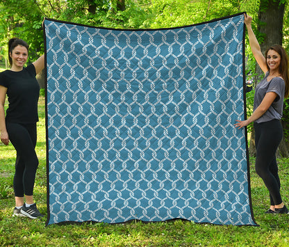Fishing Rope Knots Pattern Print Quilt