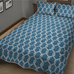 Fishing Rope Knots Pattern Print Quilt Bed Set