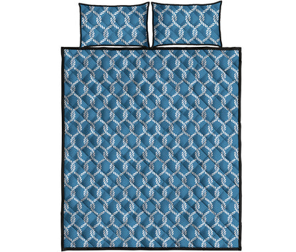 Fishing Rope Knots Pattern Print Quilt Bed Set