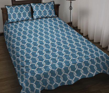 Fishing Rope Knots Pattern Print Quilt Bed Set