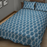 Fishing Rope Knots Pattern Print Quilt Bed Set