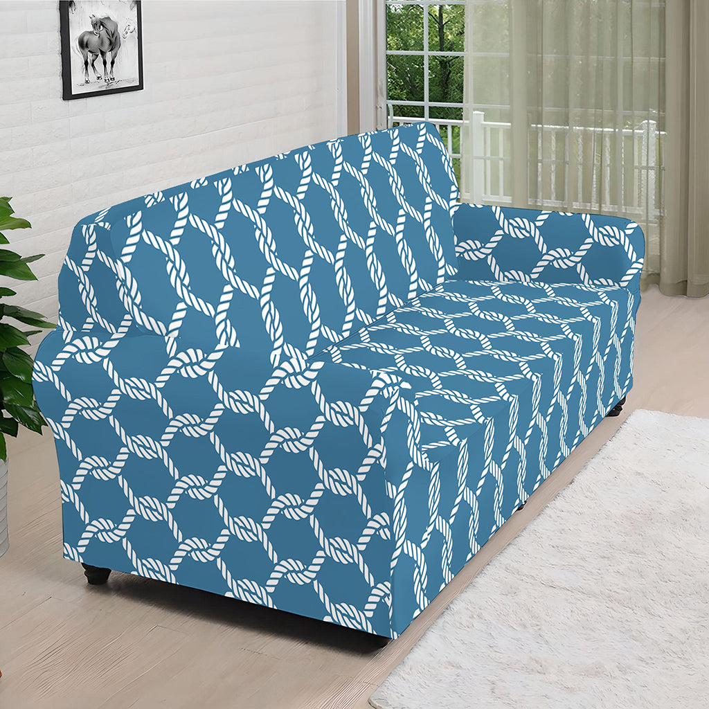Fishing Rope Knots Pattern Print Sofa Cover