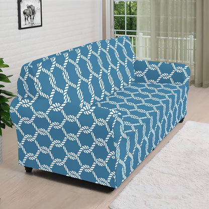 Fishing Rope Knots Pattern Print Sofa Cover