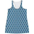 Fishing Rope Knots Pattern Print Women's Racerback Tank Top
