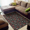 Fishing Theme Pattern Print Area Rug