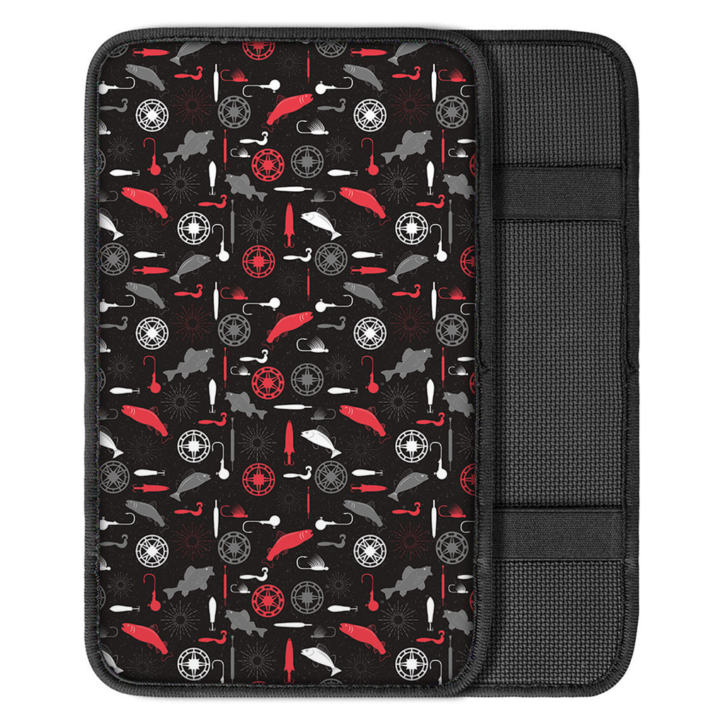 Fishing Theme Pattern Print Car Center Console Cover