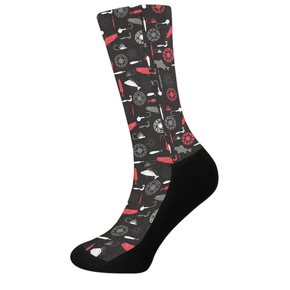 Fishing Theme Pattern Print Crew Socks