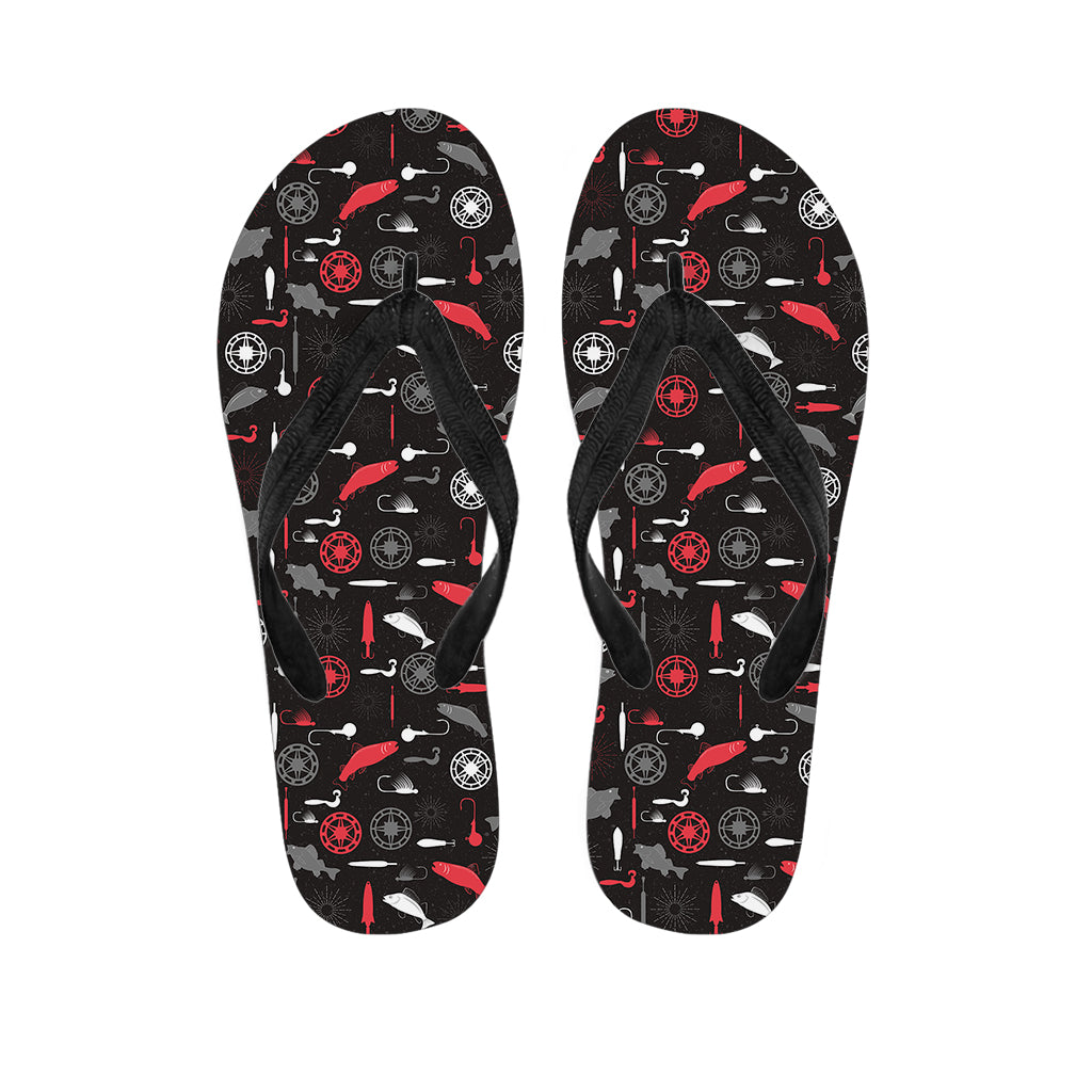 Fishing Theme Pattern Print Flip Flops