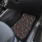 Fishing Theme Pattern Print Front and Back Car Floor Mats