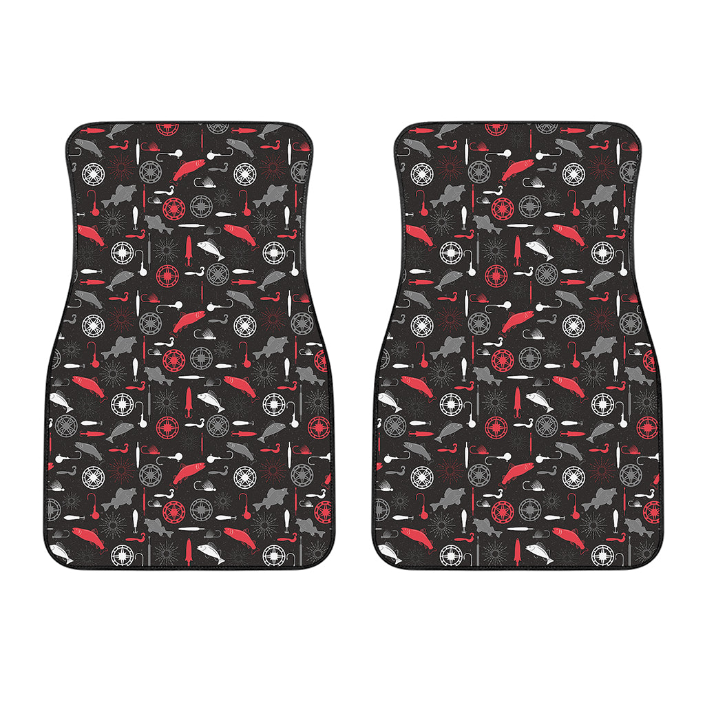 Fishing Theme Pattern Print Front Car Floor Mats