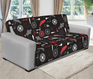 Fishing Theme Pattern Print Futon Protector