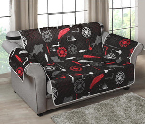 Fishing Theme Pattern Print Loveseat Protector