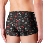 Fishing Theme Pattern Print Men's Boxer Briefs