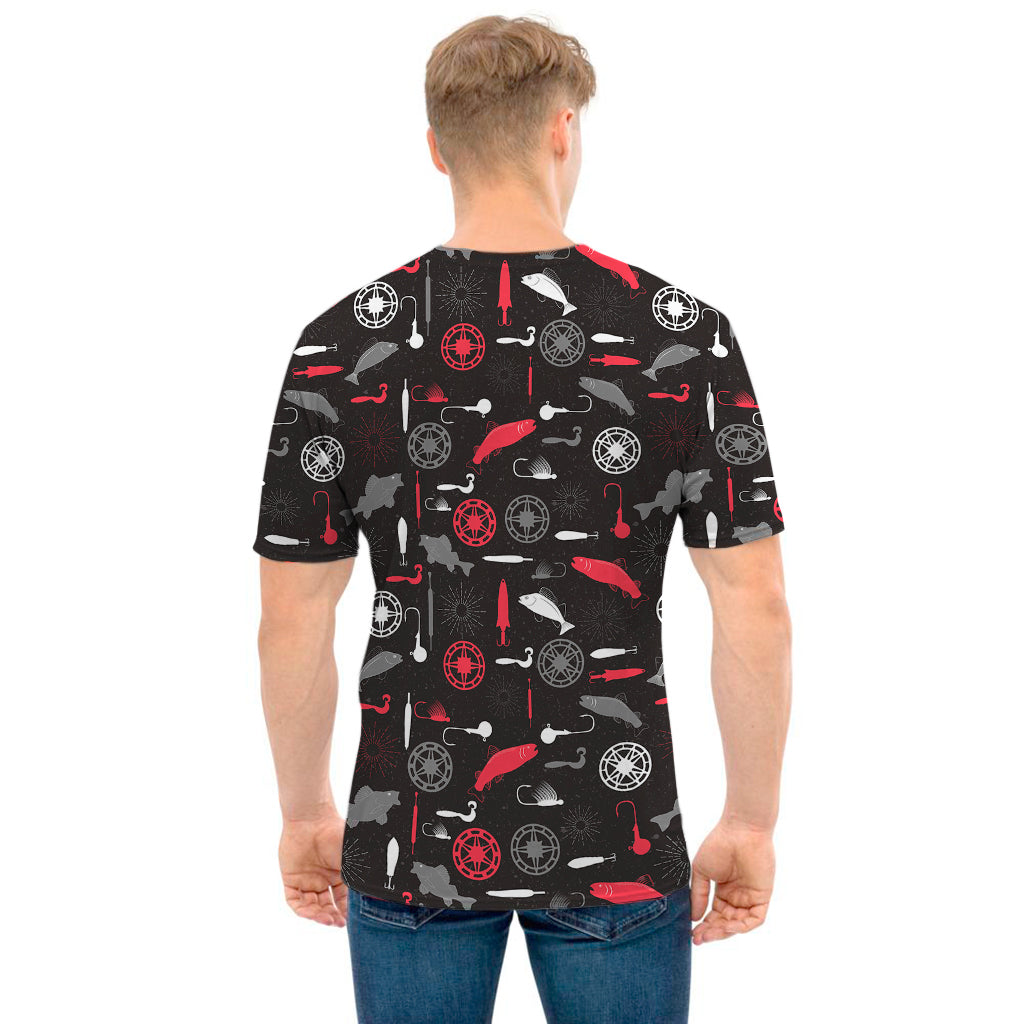 Fishing Theme Pattern Print Men's T-Shirt