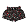 Fishing Theme Pattern Print Muay Thai Boxing Shorts