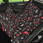 Fishing Theme Pattern Print Pet Car Back Seat Cover