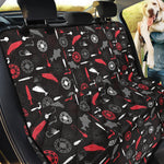 Fishing Theme Pattern Print Pet Car Back Seat Cover