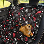 Fishing Theme Pattern Print Pet Car Back Seat Cover