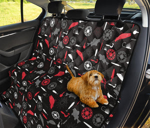 Fishing Theme Pattern Print Pet Car Back Seat Cover