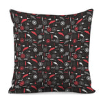 Fishing Theme Pattern Print Pillow Cover