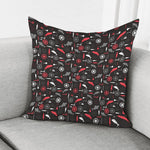 Fishing Theme Pattern Print Pillow Cover