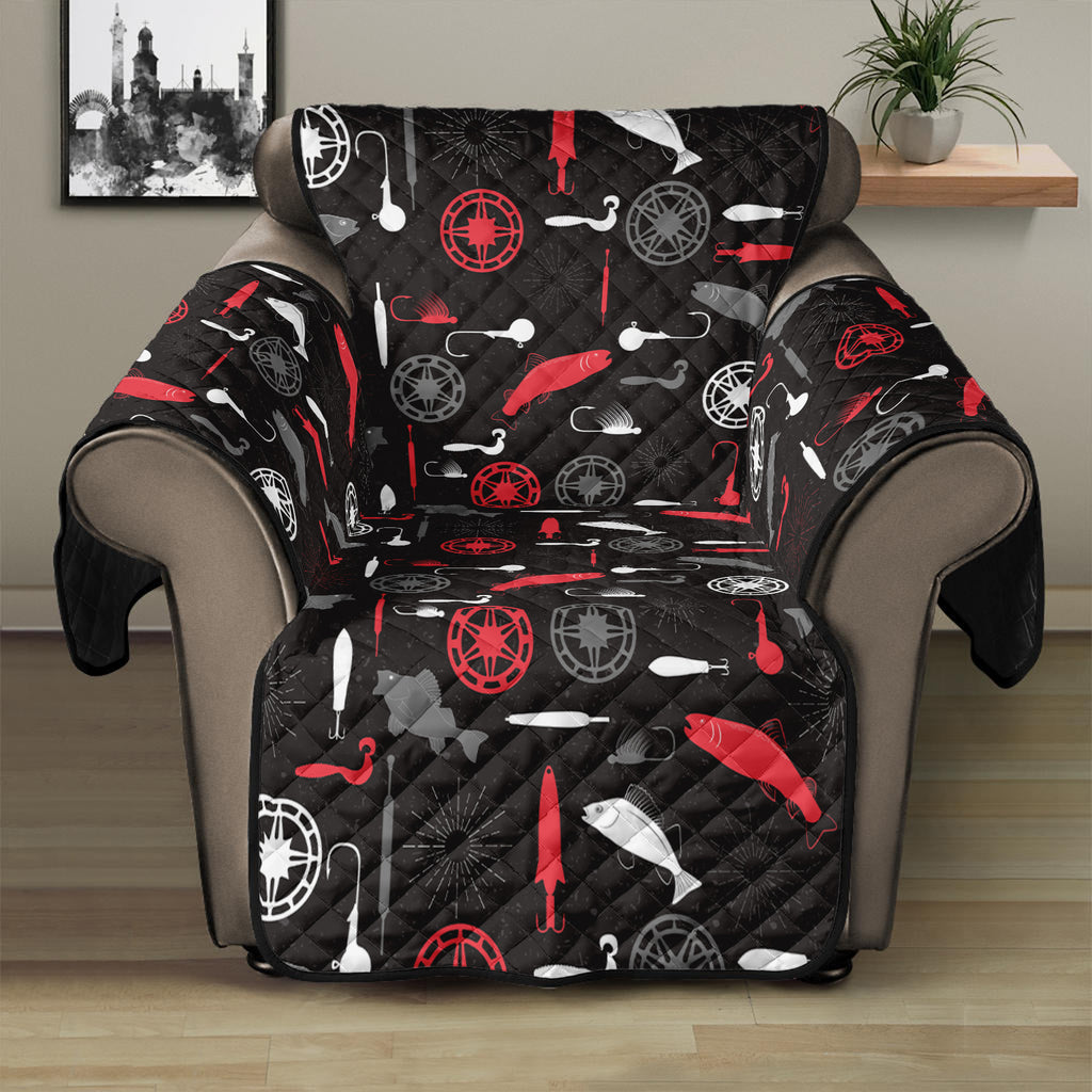 Fishing Theme Pattern Print Recliner Protector