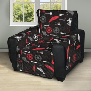 Fishing Theme Pattern Print Recliner Protector