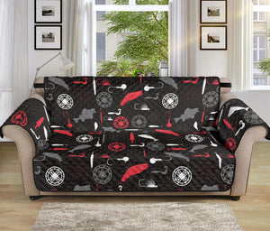 Fishing Theme Pattern Print Sofa Protector