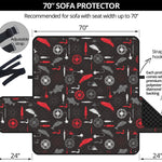 Fishing Theme Pattern Print Sofa Protector