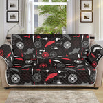 Fishing Theme Pattern Print Sofa Protector