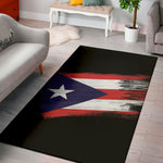 Flag Of Puerto Rico Print Area Rug