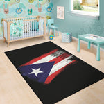 Flag Of Puerto Rico Print Area Rug