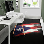 Flag Of Puerto Rico Print Area Rug