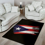 Flag Of Puerto Rico Print Area Rug