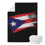 Flag Of Puerto Rico Print Blanket