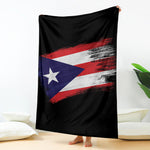 Flag Of Puerto Rico Print Blanket