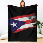 Flag Of Puerto Rico Print Blanket
