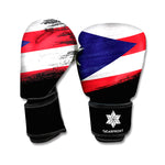 Flag Of Puerto Rico Print Boxing Gloves