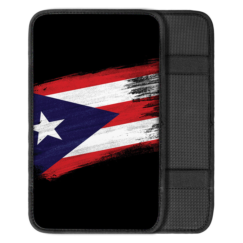 Flag Of Puerto Rico Print Car Center Console Cover