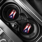 Flag Of Puerto Rico Print Car Coasters